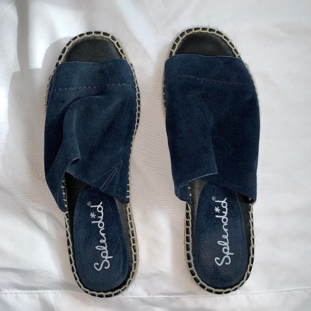 Splendid Blue Suede Espadrilles